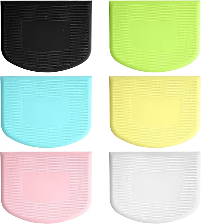 6 Pcs Food Scraper, Dough Bench Scraper for Baking, Multifunctional Kitchen Scrapers Tool, Cake and Pastry Scrapers for Bread Dough Fondant Icing