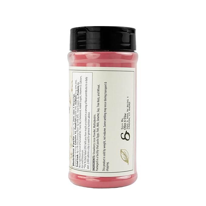 Olive & Vine Strawberry Powder, Sweet & Fruity, For Smoothies & Baking, Rich Tradition, Authentic Taste, For Global Recipes (8 Ounce)