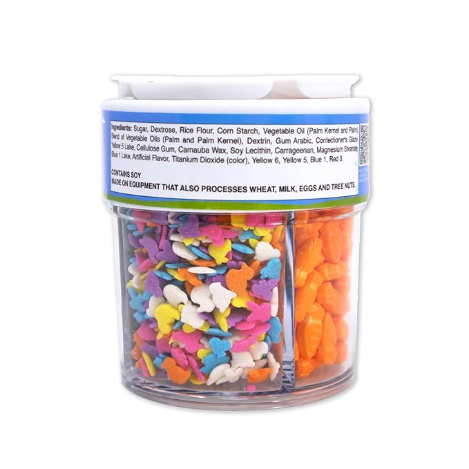 Mystic Sprinkles 4 Cell Sprinkle Assortments (Hop-A-Long, Petite)