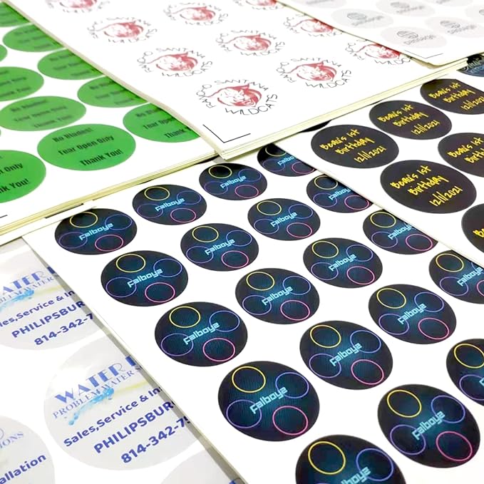 100-500 Custom Stickers Personalized Labels, Customized Stickers with Any Image Logo and Text. Custom Stickers for Business LogoThank You Labels,etc. (Hexagon, 2.5 Inch)