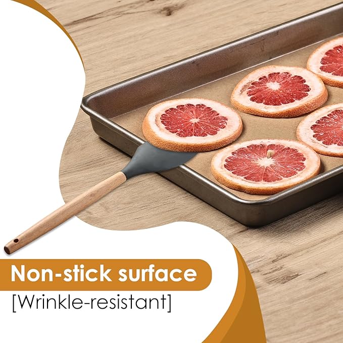 KitchenRaku 200 Pack Parchment Paper For Harvest Right Freeze Dryer Trays, Disposable Accessories for Freeze Dryer Trays, Prevent Food Items From Sticking (PPA12, 17 1/4" x 7", Medium)
