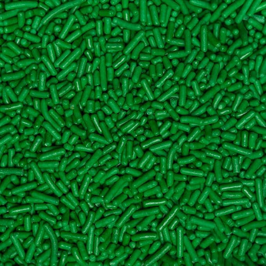 Sprinkles Edible Soft Jimmies Soft Sprinkles for Topping Ice Cream, Cookies, Cakes, Cupcakes, Dessert Decorating MADE IN USA 4 oz (GREEN)