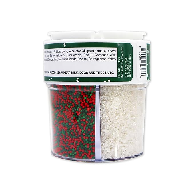 Mystic Sprinkles 4 Cell Sprinkle Assortments (O Christmas Tree, Petite)