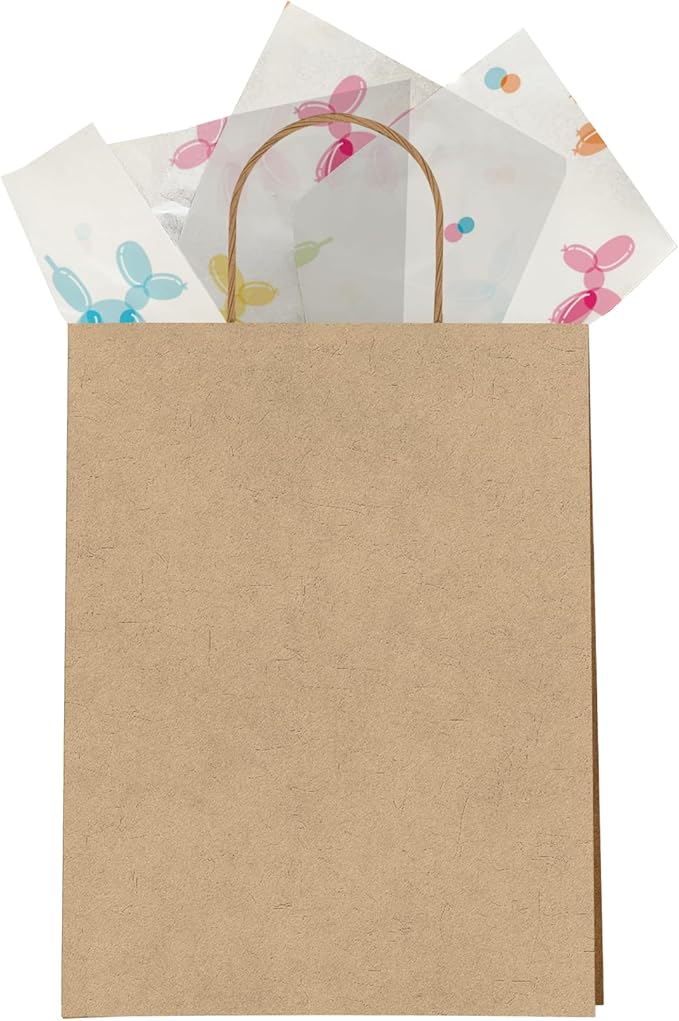 Pro Supply Global Balloon Dogs Printed Tissue Paper for Gift Bags or Boxes and Wrapping - Birthday Bulk Decorative Art Tissue Paper for Packaging and Gifting | 24 Sheets 20" x 30"