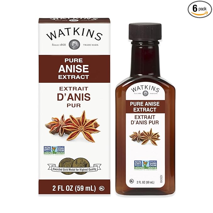 Watkins Pure Anise Extract, 2 oz. Bottles, Pack of 6 (Packaging May Vary)