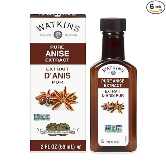 Watkins Pure Anise Extract, 2 oz. Bottles, Pack of 6 (Packaging May Vary)