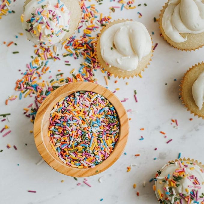 Color Kitchen Rainbow Sprinkles Natural Ingredients Baking Cake Decorations, Ice Cream, Cookie, Artificial Dye-free, Plant-Based Colors, Gluten-Free, Non-GMO, No Hydrogenated Oils, Soy-Free, Kosher, 3 OZ