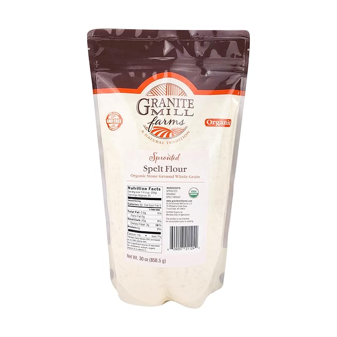 Granite Mill Farms Sprouted Organic Spelt Flour, 30 oz