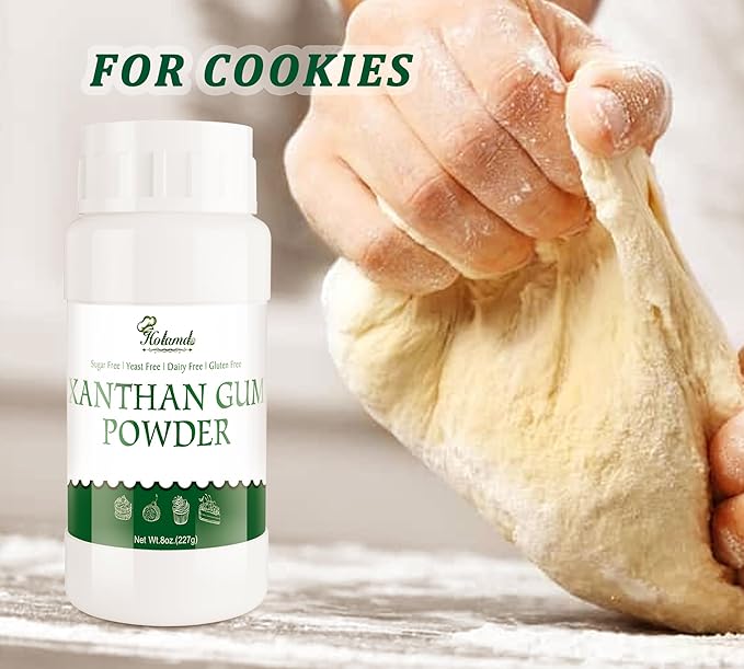 8oz Food Grade Xanthan Gum Powder - 100% Pure Xanthan Gum Thickener | For Baking, Cooking, Ice Cream, Cake, Yogurt, Candy, Jam, Drinks | Keto Friendly, Gluten-Free, Non-GMO, Vegan
