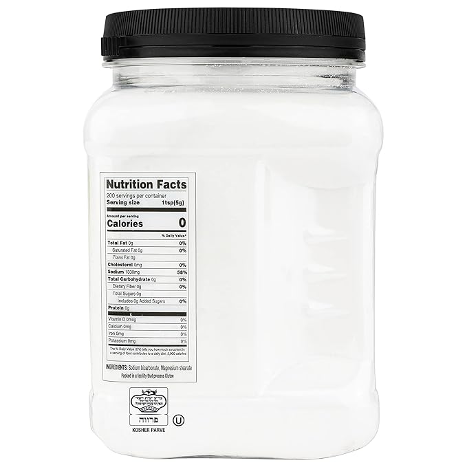Roots Circle Baking Soda Bulk | 2 x 35.2oz Large Airtight Container | Pure Sodium Bicarbonate for Cooking, Baking, Cleaning, Laundry, Deodorizing, Gardening | Gluten Free, All-Natural Food Grade