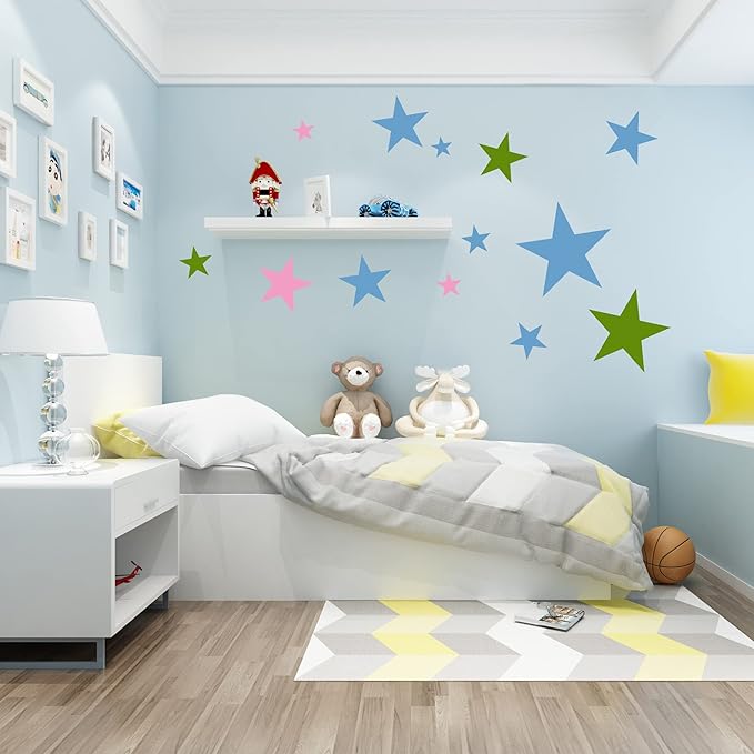 Large Star Stencil for Painting Template 5 Point Star Template Reusable Plastic Stencils,for Home Decoration Arts Paper Fabric Flag(8 Sizes)