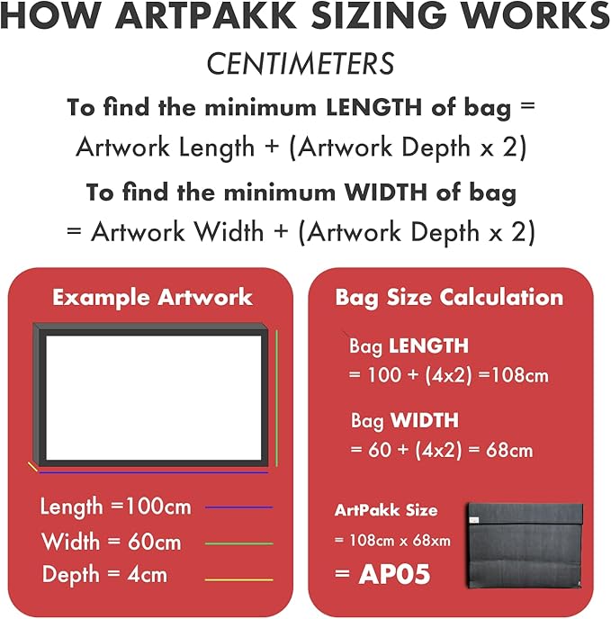 (27.5" x 27.5" Art Bag AP11 - Strong • Shock-Absorbent • Reusable • Non-Toxic • Waterproof • Acid-Free Lining - Long-Term Art Storage + Artwork Shipping + Protection Solution