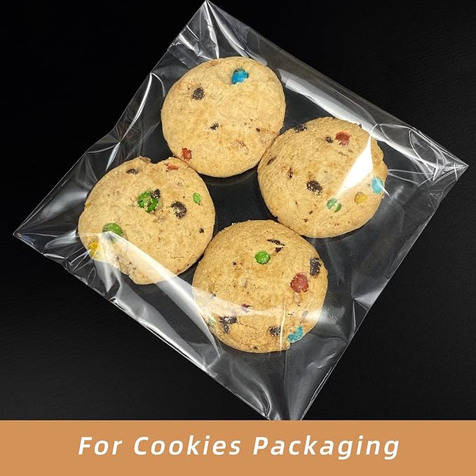 5x5 Inch Cookie Bags, 120 Pcs Clear Self Sealing Cellophane Treat Bags for Candy, Jewelry, Gift Wrapping, Party Favors, Crafts, Cookie Wrappers Self Adhesive