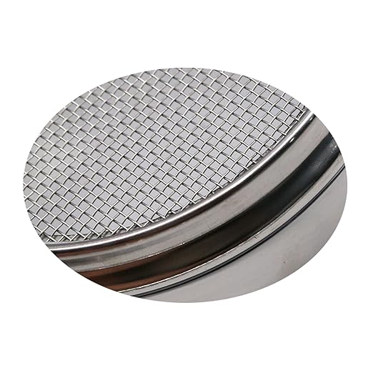 LABALPHA 14 Mesh Lab Sieves, Test Sieve #14 Mesh, 4'' Diameter, 304 Stainless Steel Wire Cloth (1.43mm)