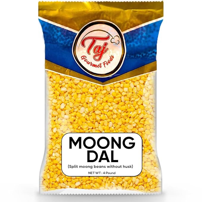 TAJ Moong Dal Mung Lentils, (4-Pounds)
