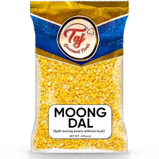 TAJ Moong Dal Mung Lentils, (4-Pounds)