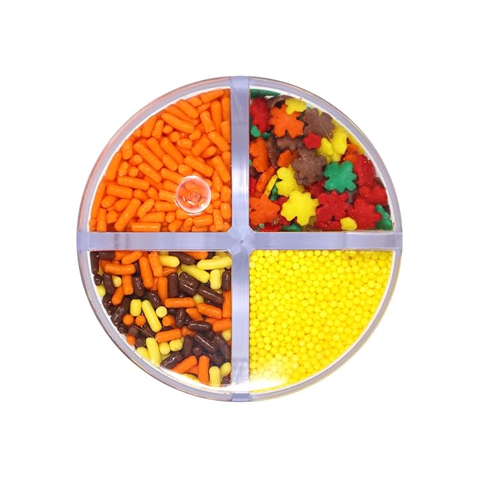 Mystic Sprinkles 4 Cell Sprinkle Assortments (Fabulous Fall, Midi)