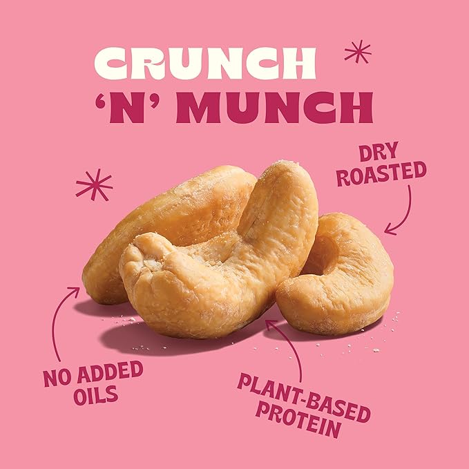 Back to Nature Jumbo Cashews - Dry Roasted with Sea Salt, Non-GMO High Protein Snacks, 9 Ounce (Pack of 9)