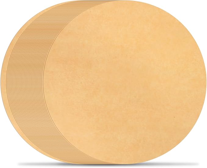BYKITCHEN Parchment Paper Rounds, Set of 200, Non Stick 9 Inch Round Parchment Paper Sheet for Baking, Pre-cut Cake Pan Liners for Round Cake Pan, Springform Pan, Air Fryer and More
