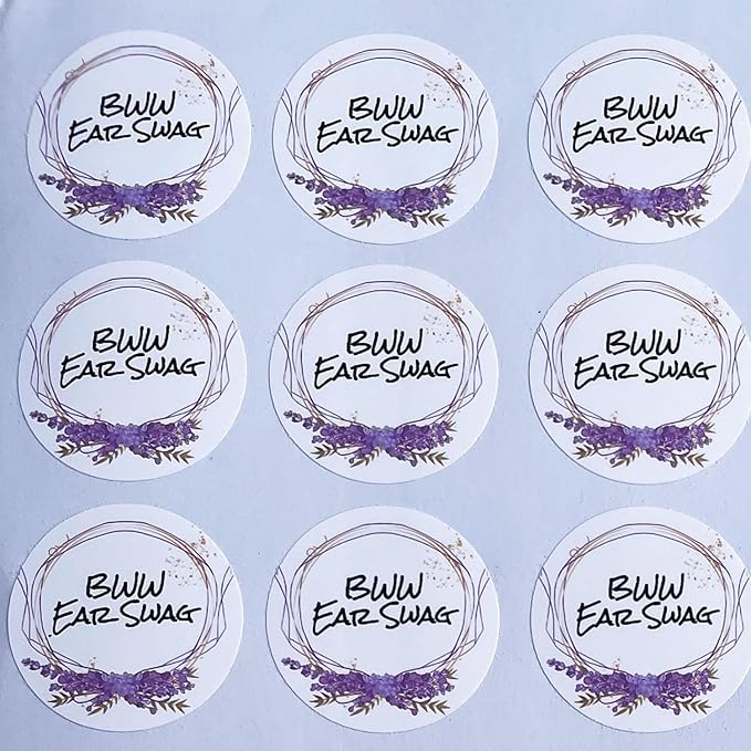 Custom Stickers for Weddings, Birthdays & Businesses - Personalized Labels with Your Logo - Waterproof, Fade and Heat Resistant - Pack of 100-1000 (Wreath G, 3.5 Inch)