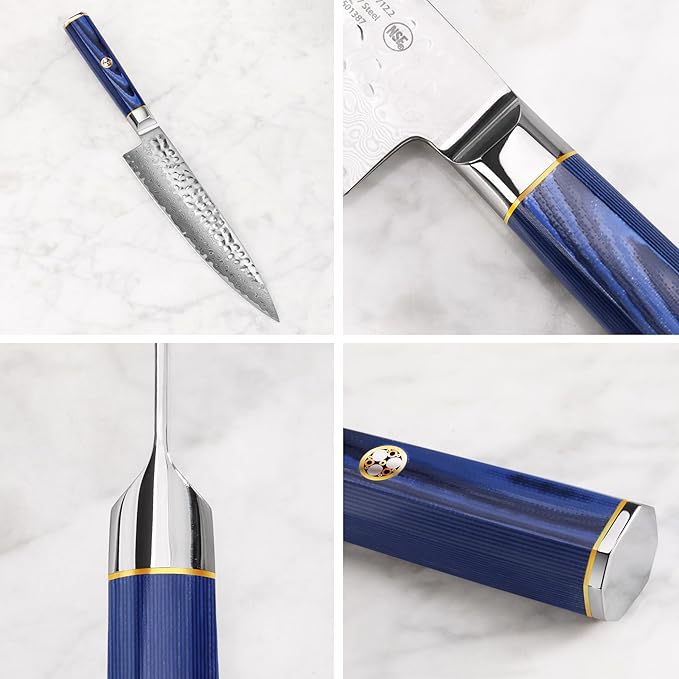 Cangshan KITA Series 2-Piece Carving Set With Ash Wood Box, High Carbon X-7 Damascus Steel, 501516 (2pc)