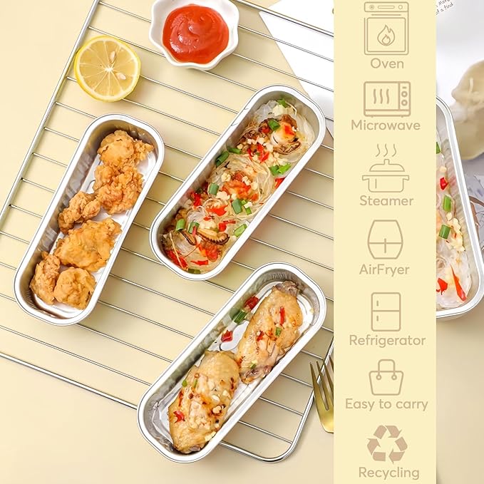 Ruckae 100 Pack Cow Print Mini Loaf Pans with Lids and Spoons Disposable Aluminum Tin Foil Pans Rectangle Mini Loaf Cake Pan for Baking,Party,Picnics,Gifts