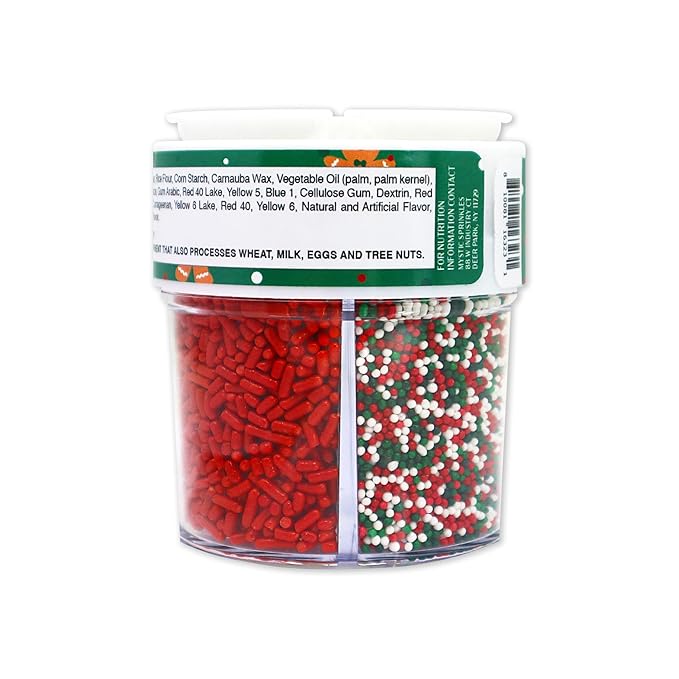 Mystic Sprinkles 4 Cell Sprinkle Assortments (The Gingerbread Man, Petite)
