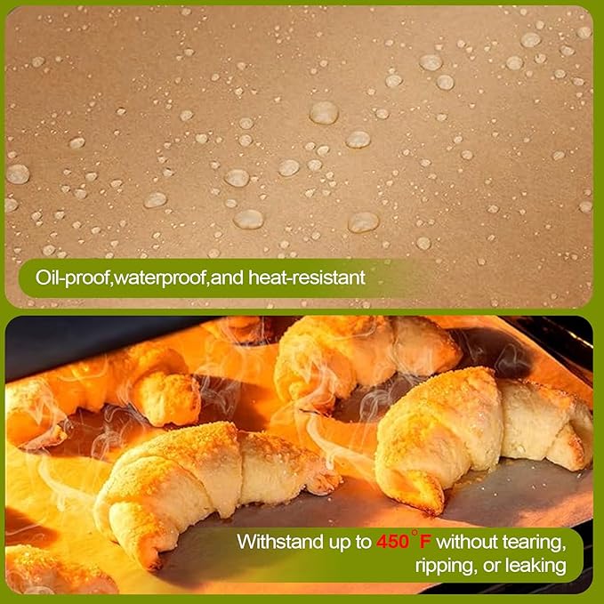 200 Pcs Unbleached Parchment Paper Loaf Pan Liner - Precut 9''x5'' Non-Stick, Fits 8.5''x4.5''/10''x5'' Loaf Pans, Heat-Resistant 430°F BPA-Free Food-Safe for Bread Baking (No Trimming)