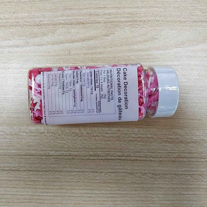 Valentines Sprinkles Red Heart Sprinkles for Cake Decorating Edible Pearls Fancy Sprinkles Cupcake and Cake Topper Cookie Baking Decorations