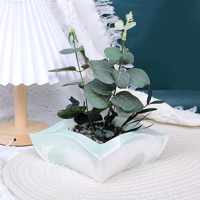 Geometric Square Flower Pot Silicone Mold Epoxy Resin Succulent Planter Vase Cactus Concrete Mold Candle Pen Holder Plaster Cement Clay Mould