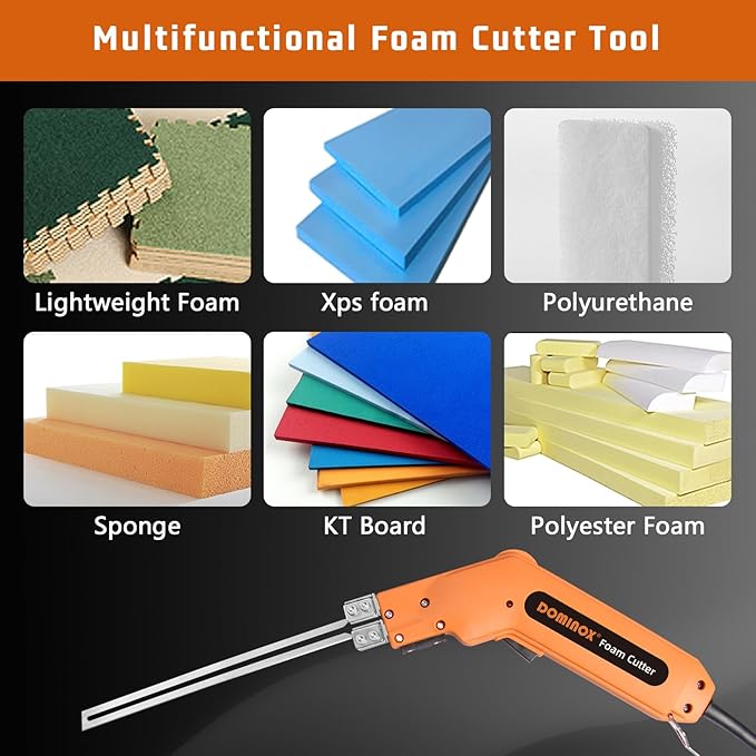 Hot Knife Foam Cutter, Styrofoam Cutter with Accessories, Professional Foam Cutting Tool for EPP, EPS, XPS, EVA, EPE, PU, KT Board, Sponge, Nylon