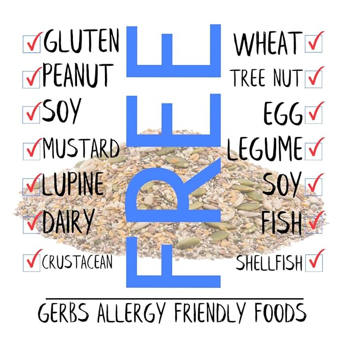 Gerbs Super 7 Seed Snack Mix 2 lbs. | Raw, No Artificial Additives, Resealable Bag | Crunchy Pumpkin, Sunflower, Brown & Golden Flax, Black & White Chia, Hemp | Top 14 Allergen-Free