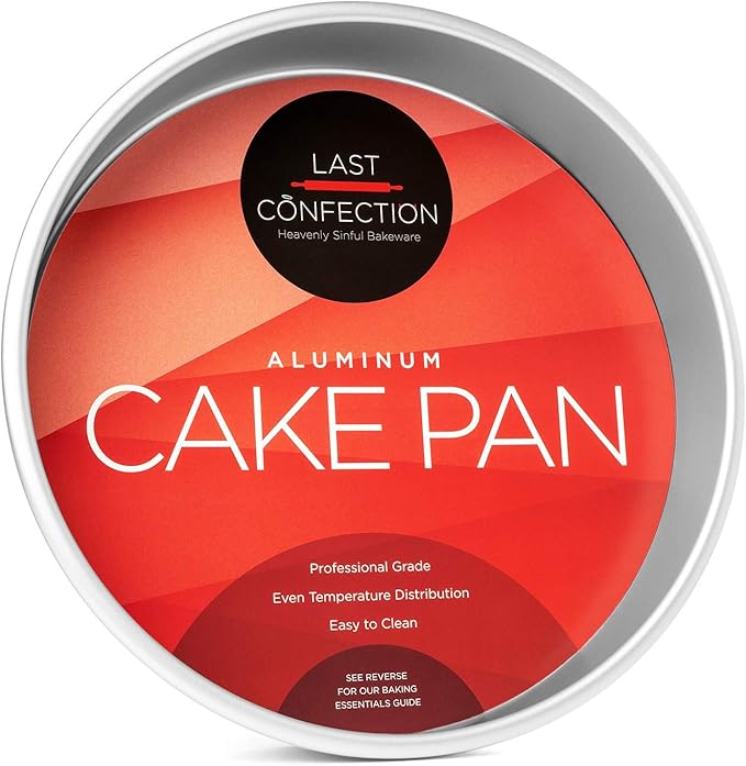 LAST CONFECTION 10" x 2" Aluminum Round Cake Pan - Professional Bakeware