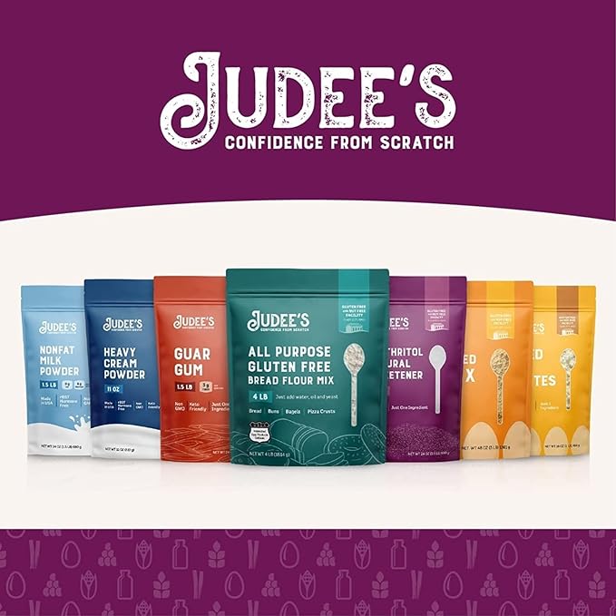 Judee’s 6X Powdered Confectioners Sugar 5 lb - 100% Non-GMO, Gluten-Free, and Nut-Free - 6X Size Perfect for Icing, Frosting, and Dusting Baked Goods