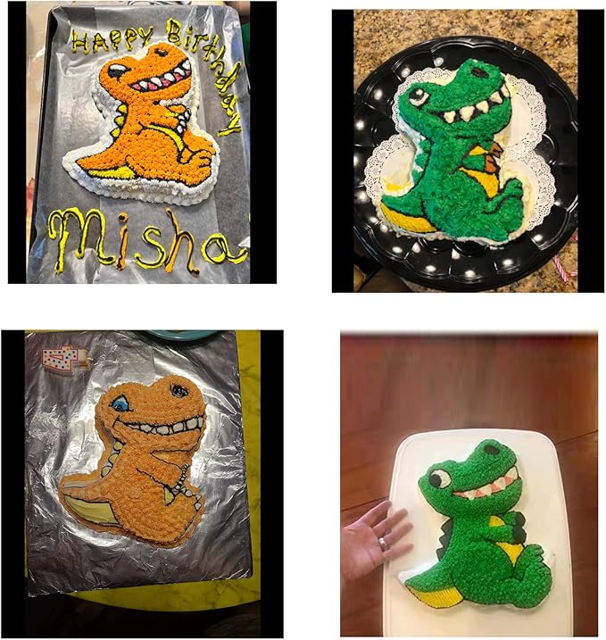 Dinosaur Shape Cake Pan, 3D Birthday Cake Pan, Aluminum Alloy Cake Molds Nonstick Baking Tools