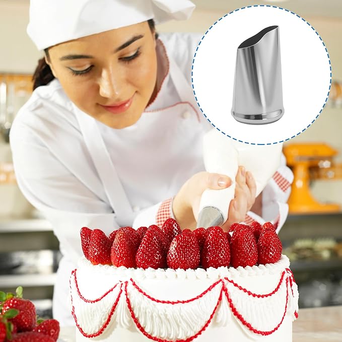 Cake Decorating Tool Kit,4pcs Cake Flower Nail,7pcs Stainless Steel Icing Flowers Piping Nozzle Tips,1 Flower Lifters for Cake Fondant Cupcake