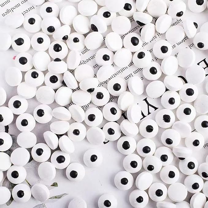 PhilaeEC Small Candy Eye Eyeball Sprinkle Halloween Edible for Cake Decoration 1CM Eyes Candy Baking Cookie Cupcake Toppers Decoration Halloween Christmas Valentines Supplies