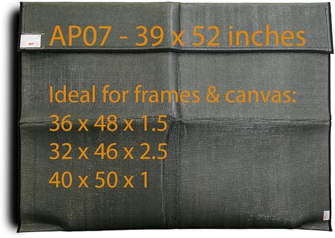 Art Bags (AP07-52" x 39 1/2") - Strong • Shock-Absorbent • Reusable • Non-Toxic • Waterproof • Acid-Free Lining - Long-Term Art Storage + Shipping + Protection Solution