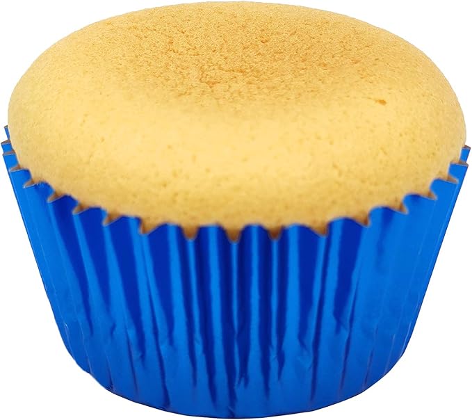 Standard Blue Foil Cupcake Liners Muffin Baking Cups for Party and More, 200-Count