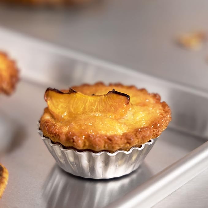 Fat Daddio's PMTH-25 Natural Aluminum Mini Tartlet Pan, 2.5 x 0.9 Inch, 20 count