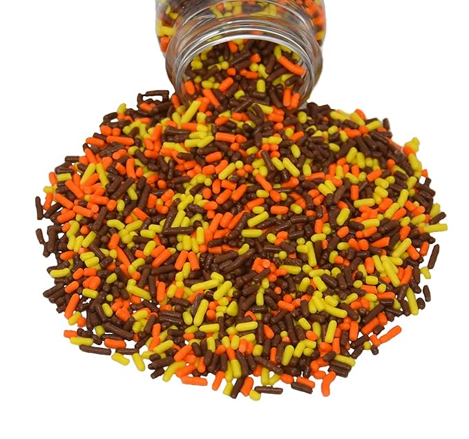 Mystic Sprinkles Autumn/Fall Sprinkle Mixes (Colors of Autumn Jimmy Mix 3oz)