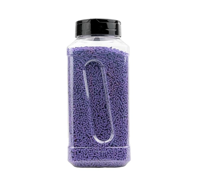 GranAroma Purple Sprinkles, Decorative, Soft, Cakes & Cupcakes (1.5 Pound)