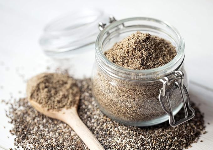 Food to Live Organic Chia Seeds Powder, 2 Pounds Non-GMO Meal, Ground Raw, Cold Milled, Kosher, Vegan, Bulk. Rich in Omega-3, Fiber, Protein. Great as Thicker. For Baking, Salads, Smoothies.