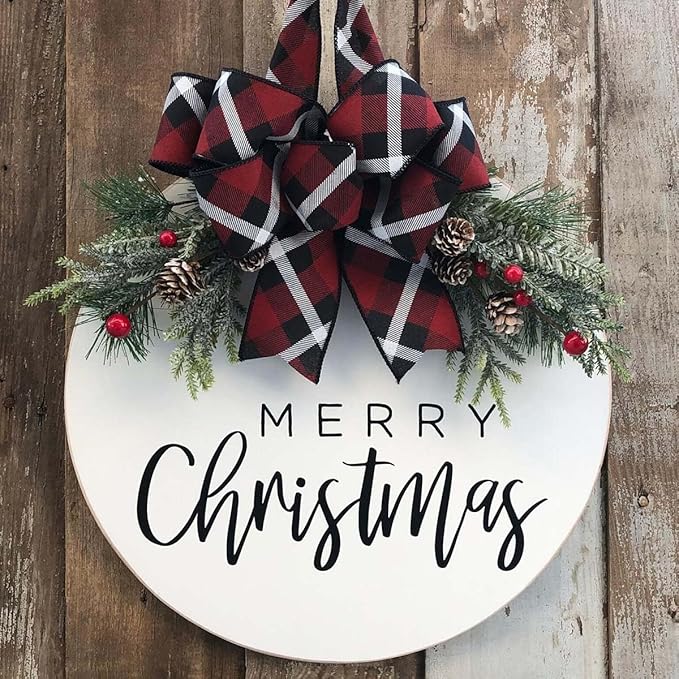 Christmas Stencils for Painting on Wood 12” Christmas Stencil for Crafts Reusable Xmas Holiday Stencil Round Believe Snowman Templates for Porch Door Decor