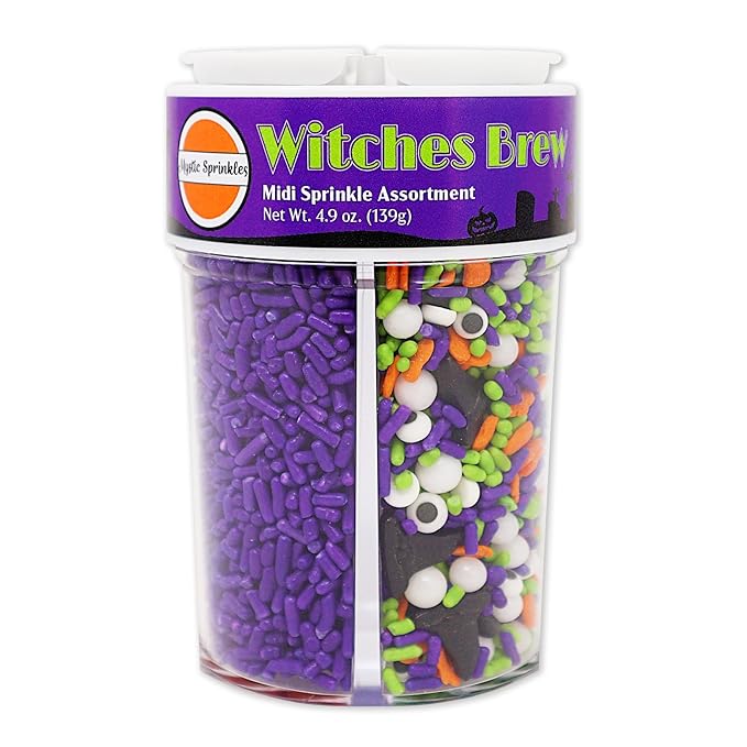 Mystic Sprinkles 4 Cell Sprinkle Assortments (Witches Brew, Midi)