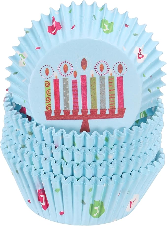 HARFINGTON 100 Count Cupcake Liners Cupcake Cups Standard Size Muffins Liners Papers Baking Cups Wrappers Greaseproof for Party Wedding, Birthday Candles