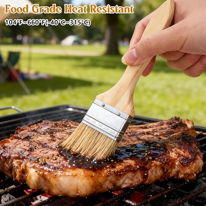 3 PCS Basting Brush for Cooking Pastry Brushes for Baking Cooking Brush for Oil Sauce, Butter, Sauce, Kitchen
