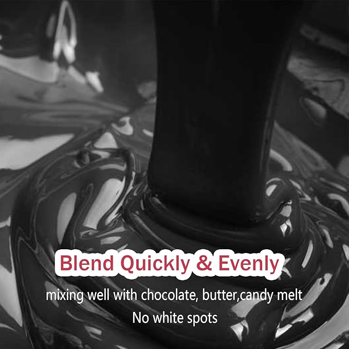Black Oil Based Food Coloring for Chocolates Melts - 30ML Tasteless Liquid Edible Oils Food Dye Candy Cookies Decorating,Vivid Oil Food Color Baking Frosting Cake Decorations,Soap,Cosmetics