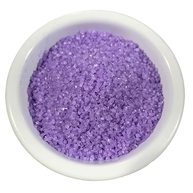 Ultimate Baker - Sanding Sugar, Purple - Vibrant, Naturally Colored Baking & Decorating Sugar, Perfect for Sprinkling on Cakes, Desserts & Confections, Medium Crystal - 8oz