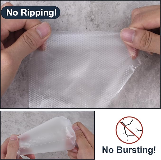 Disposable Mini Piping Bags 8 inch Pastry Bag Pastry Crimpers Small Piping Bags Disposable Pastry Bags For Cake Macarons Dessert Decorations Cookies Baking Cupcakes (Clear, 100 Pcs)